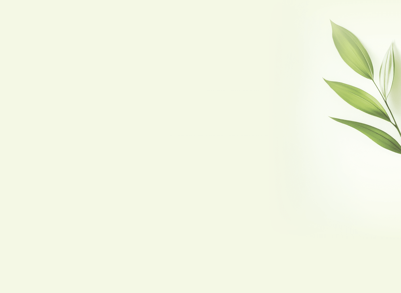 Single green plant sprig with variegated leaves on white background.