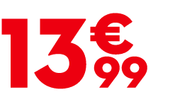 13 € 99