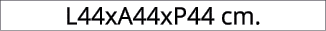 L44xA44xP44 cm.