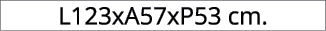 L123xA57xP53 cm.