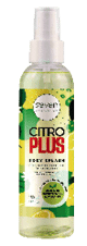 A bottle of citrus plus body wash. AI generated content