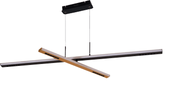 A white object with a black top is hanging from a wire. AI generated content