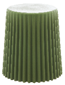 A green table with a white top. AI generated content