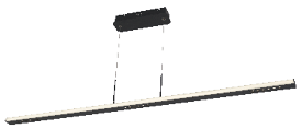 A white object with a black top is hanging from a wire. AI generated content