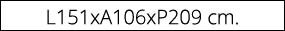 L151xA106xP209 cm.