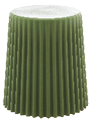 A green table with a white top. AI generated content
