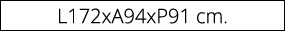 L172xA94xP91 cm.
