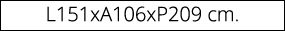 L151xA106xP209 cm.